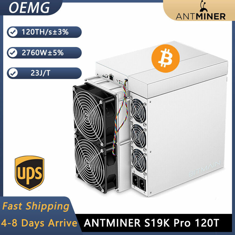 Antminer-Asic Miner bitmin BTC ، S19k Pro ، 120 ، Crypto W ، أفضل علامة تجارية ، جديدة ، BTC ، BTC ، علامة تجارية مجانية واحدة