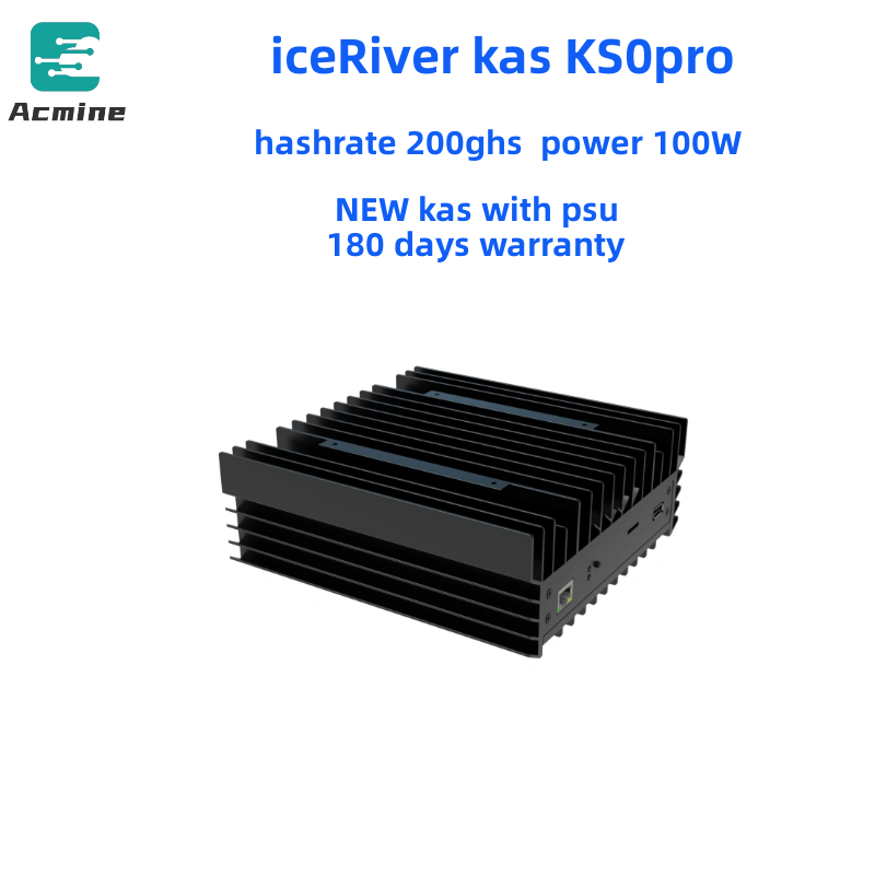 شركة التعدين ICERIVER KS0 Pro مع Psu ، اشتري 7 ، علامة تجارية مجانية ، جديد ، KS0 Pro ، 200ghs ، W