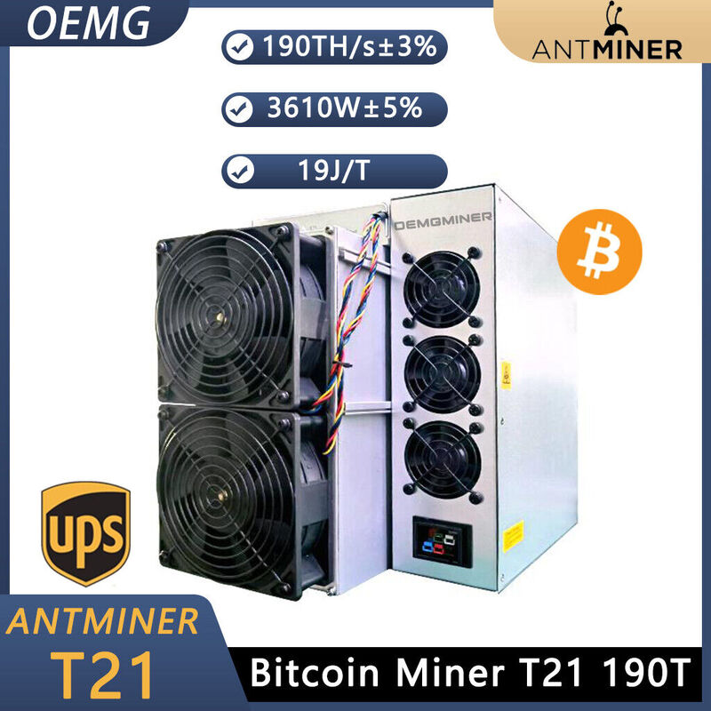 EP-Bitcoin Miner مع bitmin ، bitmin Antminer T21 ، 190TH ، اشتر 2 واحصل على 1 مجانًا ، تم إصداره حديثًا