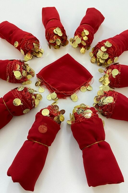 مناديل شيفون الزفاف مختلطة الألوان ، منديل ، هدية ، 10 قطع
