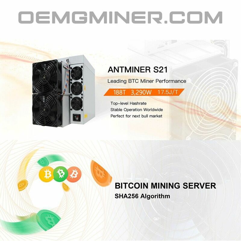 Bitmin-Antminer S21 ، 200th/s ، W ، BTC Miner ، جديد