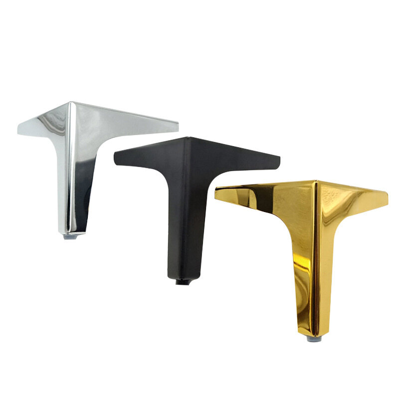 4 قطعة أريكة معدنية الأكثر مبيعا الساق الذهب أثاث معدني الساق ل أريكة سرير معدن الذهب الأسود الأثاث قاعدة معدنية ساق أريكة من حديد