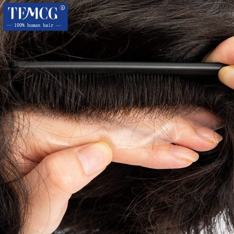 شعر بشري طبيعي 100% بطبقتين من أستراليا من التخليص شعر مستعار للرجال