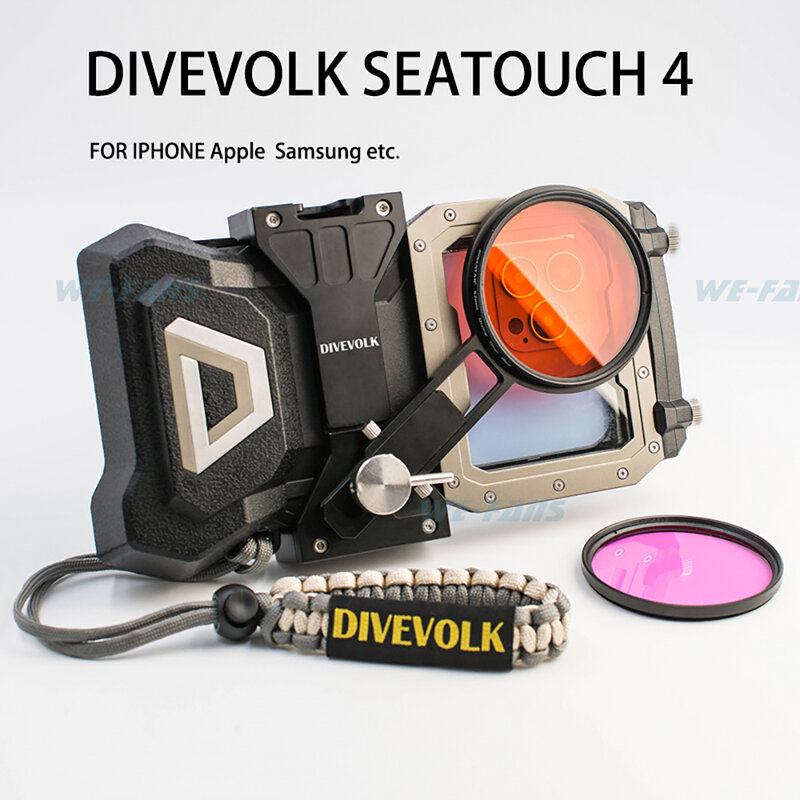 ديفيفوك سيتوش 4 ماكس مقاوم للماء الغوص تحت الماء التصوير الهاتف الإسكان حافظة 60 متر آيفون 14 13 12 سلسلة سامسونج غطاء