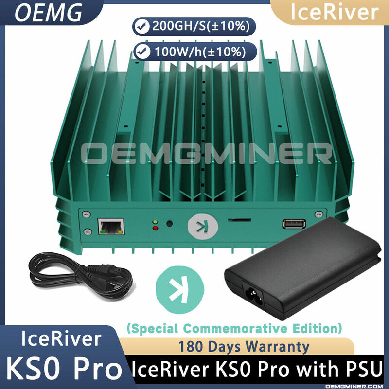 شركة IceRiver KS0 Pro KAS Miner ، Kaspa مع سفينة PSU ، اشتري 7 ، علامة تجارية مجانية ، جديدة ، من من نوع جديد ، من من نوع G ، من من نوع W