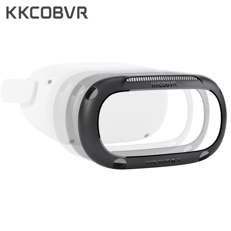 KKCOBVR S2 يمكن أن تلعب VR في الهواء الطلق التخييم على غائم متوافق مع ميتا/كوة كويست 2 VR قذيفة ضوء مانع الغطاء الواقي