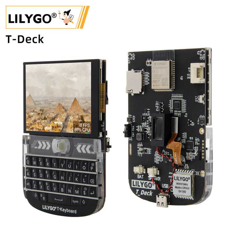 LILYGO® T-Deck ESP32-S3 لورا وحدة 2.8 بوصة LCD مجلس التنمية لوراوان طويلة المدى 433MHz 868MHz 915MHz مع واي فاي بلوتوث