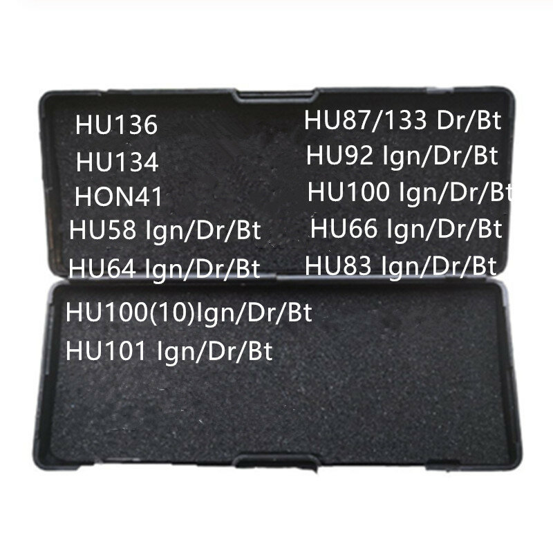 LISHI قفال 2 في 1 أدوات HU136 HU134 HON41 HU58 HU64 HU66 HU83 HU87 HU92 HU100 10 قطع HU101 HU46 NE72 B111 VAC102