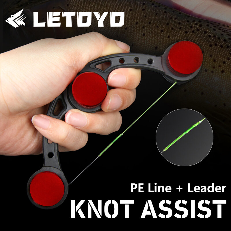 LETOYO-Fishing Knotter أداة مساعدة العقدة ، اللفاف بكرة ، GT ، FG ، PR ، آلة عقد الأسلاك ، معدات الصيد ، أدوات الصيد