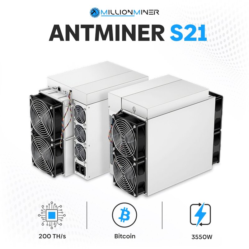 Bitmin-Antminer S21 ، من من من من نوع bitmin/s ، استهلاك الطاقة ، ASIC ، Bitcoin Miner ، أصلي ، جديد