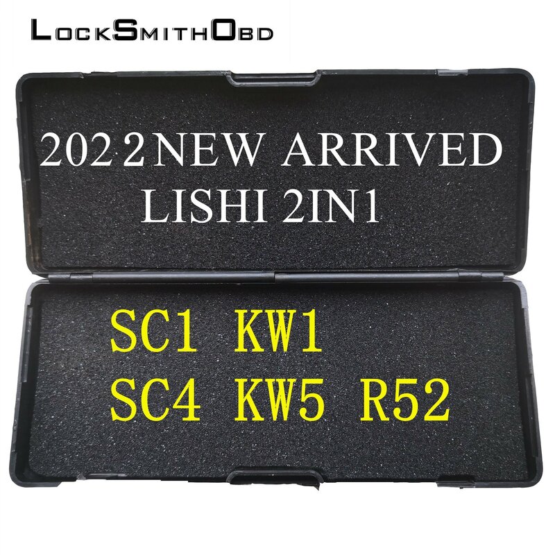 جهاز فك التشفير Lishi 2 في 1 SC1 SC4 KW1 KW5 R52 لأجهزة إصلاح الأقفال
