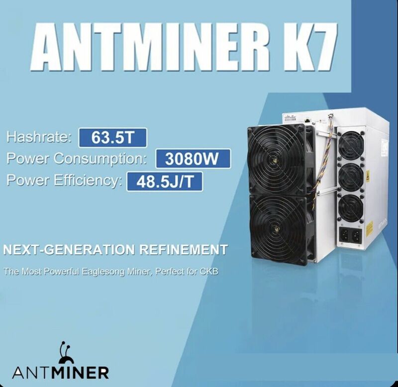Bitmin-CKB Miner Nervos ، Antminer K7 ، 58th لكل ثانية