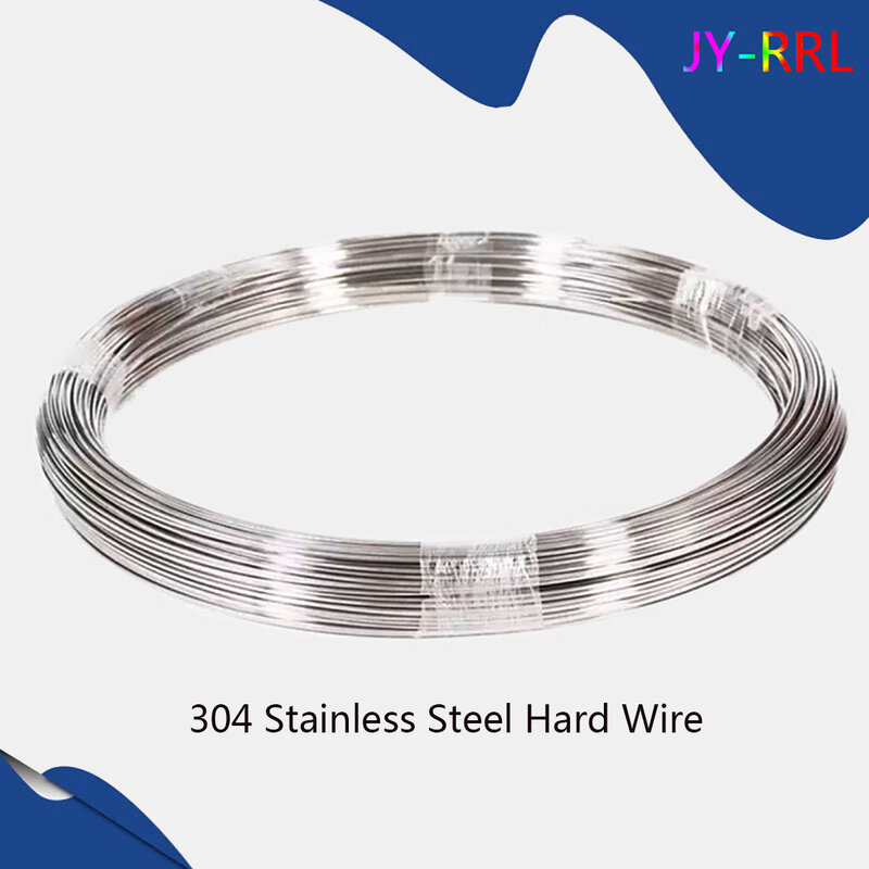 304 Stainless Steel Spring Wire Hard Wire 1mm/1.2mm/1.5mm/2mm//2.5mm/3mm Steel Wire Rope Handmade DIY