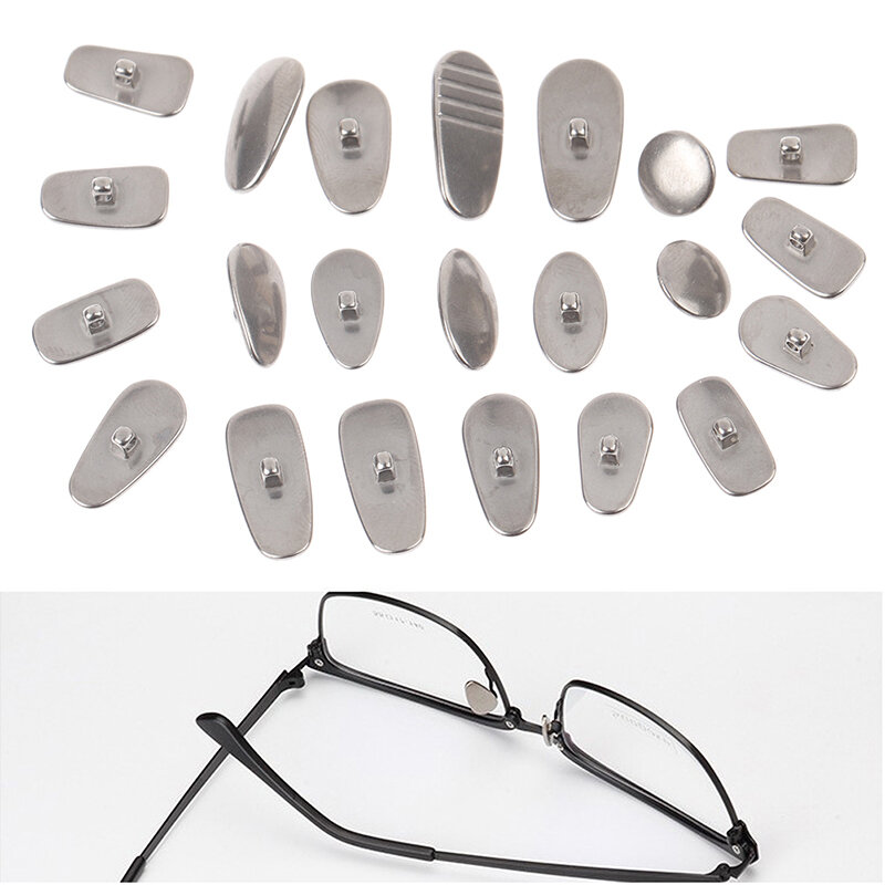 2 قطعة بذور البطيخ قطرات الماء نظارات مستديرة NosePads نظارات اكسسوارات معدنية مخدات أنف للنظارة سبائك التيتانيوم نظارات مخدات أنف للنظارة