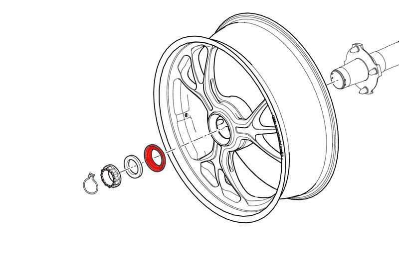 عدة صمولة لعجلة العجلات الخلفية للدراجات النارية صمولة لتعديل السباقات باستخدام الحاسوب لـ DUCATI PANIGALE V4 V2 1199 1299 899