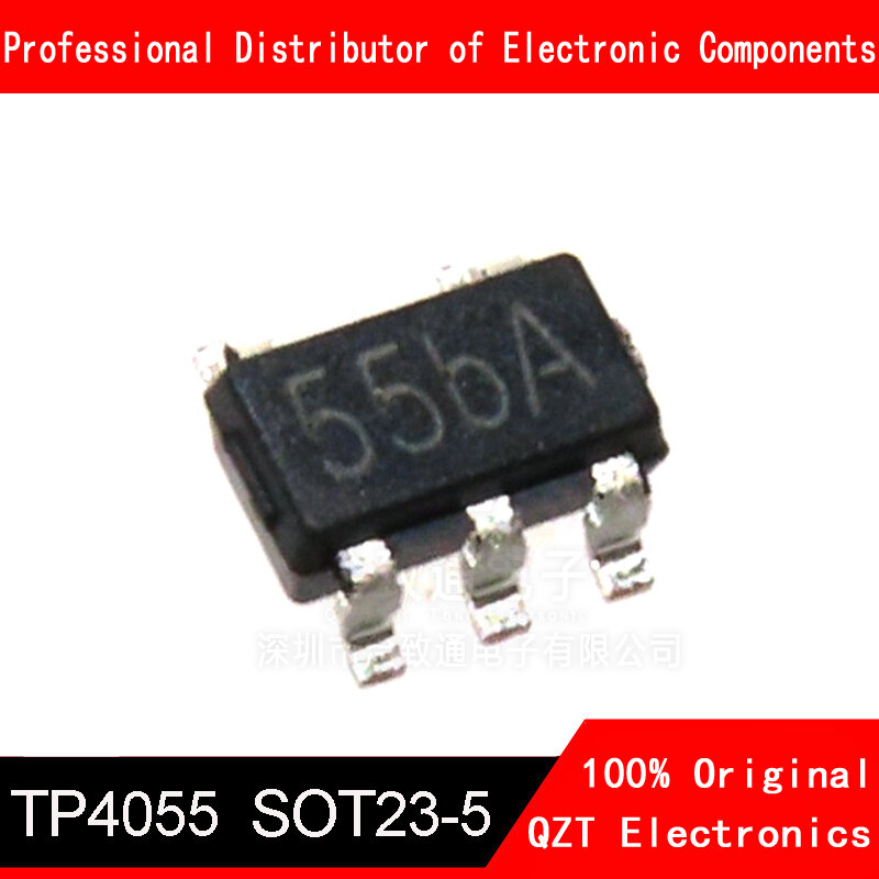 10 قطعة TP4055 بمناسبة 55M45 بطارية ليثيوم تهمة إدارة IC SOT23-5 ZJ الأصلي