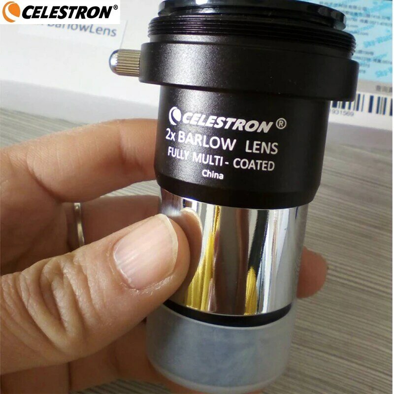 Celestron-barlow oculaire ، 2x barlow lentilaire ، 1.25 بوصات ، لاسلكي ، 3 قطع ، دخول بارلو ، بدون أحادي