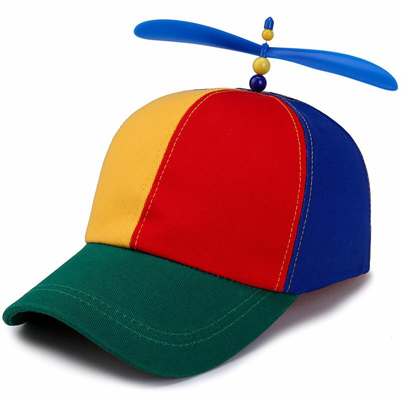 الملونة الخيزران اليعسوب المرقعة قبعة بيسبول للكبار ، هليكوبتر المروحة ، مغامرة مضحك ، أبي قبعة ، Snapback قبعة ، والأزياء