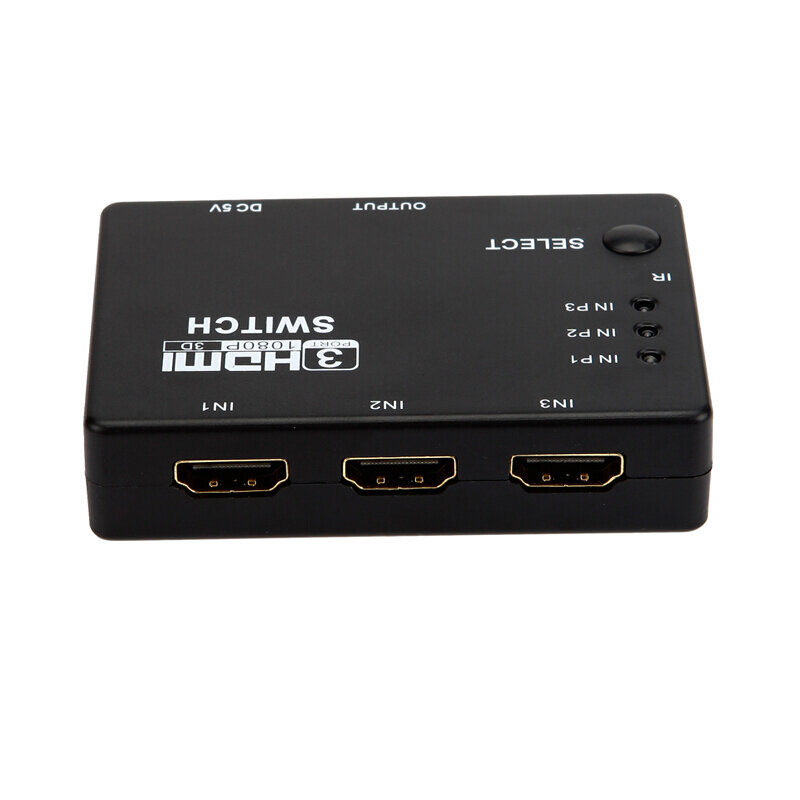 مفتاح HDMI متوافق مع PS4 ، جهاز فك التشفير ، الكمبيوتر ، مشاركة واحدة ، محول عرض HDMI مع جهاز تحكم عن بعد