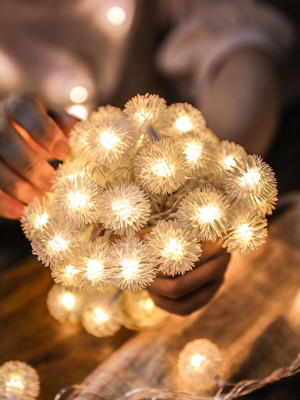 الهندباء LED الجنية أضواء ضوء البطارية حديقة شرفة خاص حفلة زينة عيد الميلاد سلسلة أضواء للمنزل إضاءة داخلية
