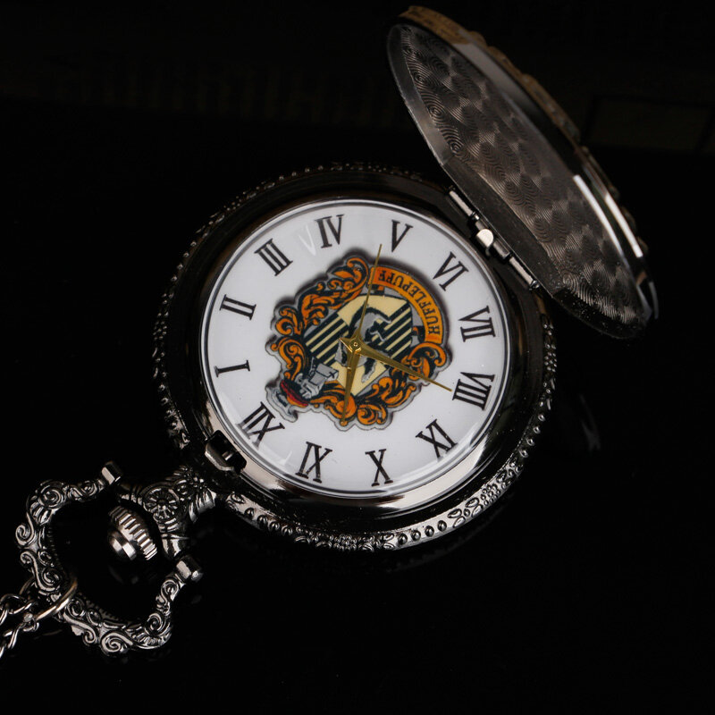 ساعة جيب كوارتز تناظرية ، مينا ملون ، قلادة ، للجنسين ، هدية رائعة