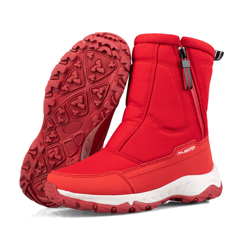العلامة التجارية زوجين أحذية الثلوج 2021 الشتاء الرجال المشي الأحذية في الهواء الطلق مقاوم للماء الأحذية القطنية سوبر الدافئة زائد المخملية الجانب سستة الأحذية