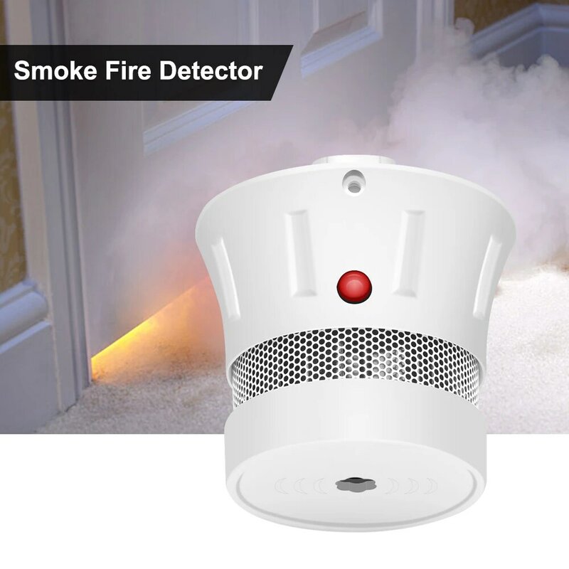 CPVan كاشف الدخان EN14604 CE شهادة حساسات الدخان 10 سنة بطارية 85dB جهاز إنذار حرائق الصوت للكشف عن أنظمة إنذار المنزل