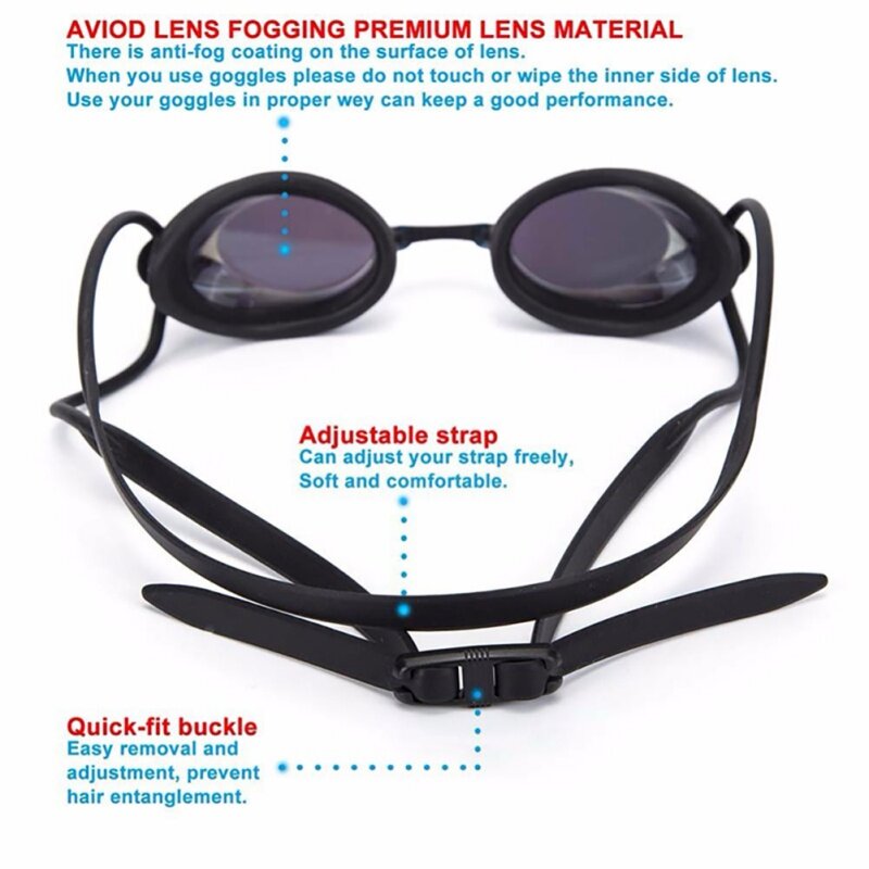 جديد الصيف نظارات الوقاية للسباحة الرجال النساء عالية الوضوح مقاوم للماء مكافحة الضباب مطلي عدسة نظارات الكبار المنافسة نظارات