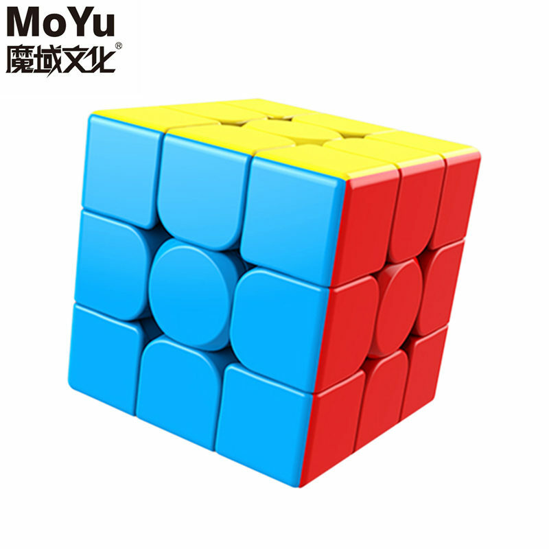 MoYu 3x3x3 Meilong المكعب السحري Stickerless أُحجية مكعبات السرعة المهنية ألعاب تعليمية للطلاب