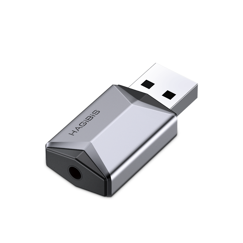 Hagibis 2 في 1 USB كارت الصوت المحمولة الخارجية 3.5 مللي متر ميكروفون محول الصوت للكمبيوتر المحمول PS4/5 مكبرات لسماعة الأذن ويندوز ماك