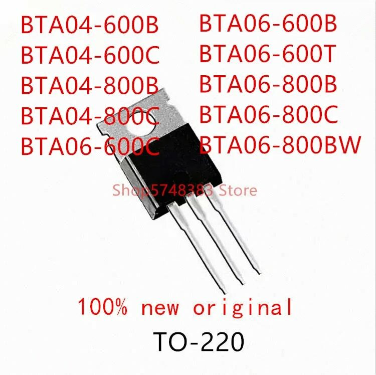 10 قطعة BTA04-600B BTA04-600C BTA04-800B BTA04-800C BTA06-600C BTA06-600B BTA06-600T BTA06-800B BTA06-800C BTA06-800BW إلى-220