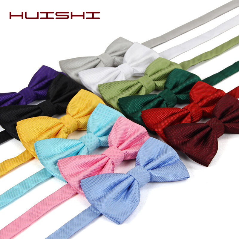 HUISHI قابل للتعديل ربطة القوس فيونكة الرجال والنساء اكسسوارات الزفاف حفلة ربطة العنق الكلاسيكية الكبار متعدد الألوان ضبط الرقبة الحياكة بطريقة القوس المتعادل ربطة القوس فيونكة