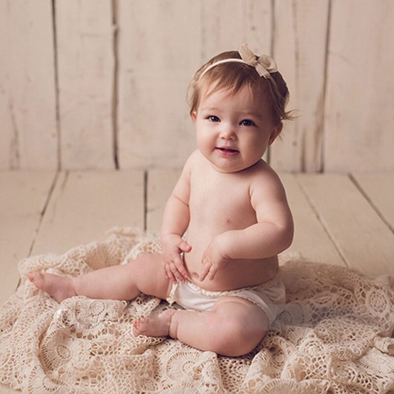 طفل جوفاء الدانتيل بطانية القطن اليدوية خلفية بطانية الوليد التصوير الدعائم سلة ملء القماش التصوير الملحقات