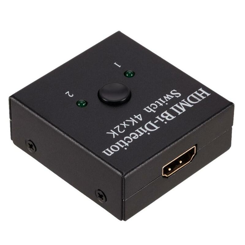 محول BGGQGG 4K x 2K UHD 2 منفذ ثنائي الاتجاه دليل 2x1x2 HDMI AB التبديل HDCP يدعم 4K FHD الترا 1080P لجهاز العرض