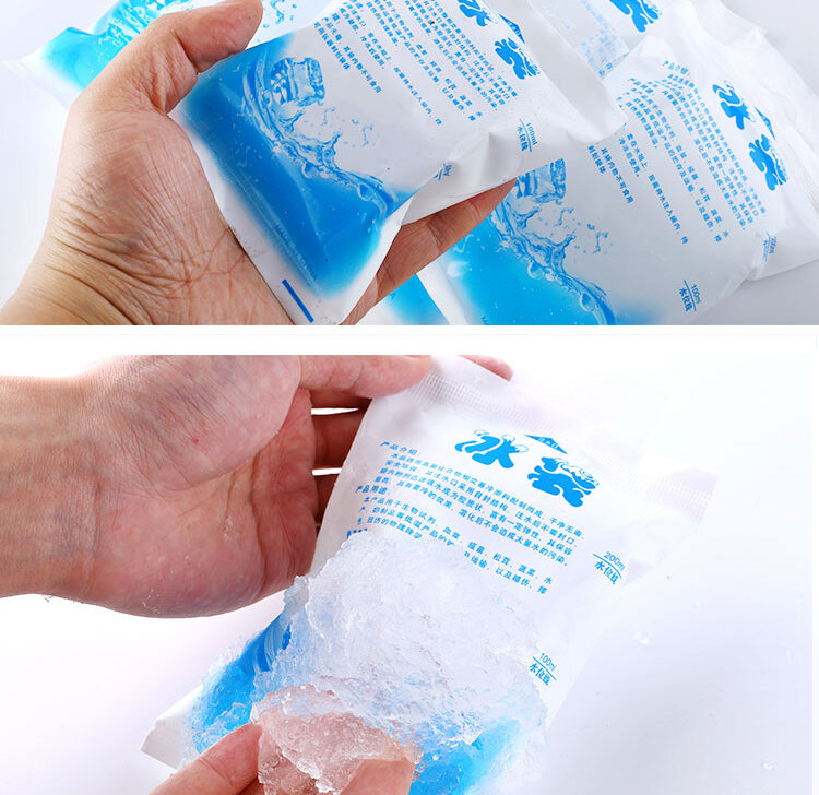 5 قطعة/الوحدة قابلة لإعادة الاستخدام 600 مللي كيس الثلج حقن المياه تخفيف الألم الجليد برودة حقيبة المشروبات الثلاجة الغذاء إبقاء الطازجة هلام حزمة الجليد الجاف