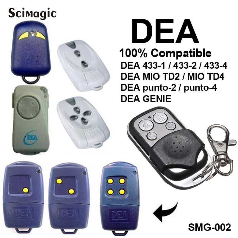 DEA 433-1 433-2 433-4 ميو TD2 ميو TD4 بوابة التحكم باب المرآب التحكم عن بعد استبدال دي عن بعد المرآب رمز ثابت 433.92MHz