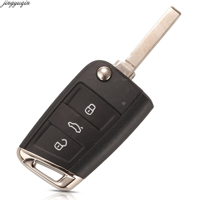 Jingyuqin مفتاح السيارة بدون مفتاح السيارة شبه الذكية 434 ميجا هرتز MQB ID48 ل VW سيات Golf7 MK7 توران بولو تيجوان 5G6959752AB/BB/Q 6V0959752D