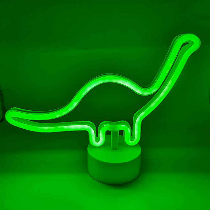 ديناصور على شكل ثلاثية الأبعاد LED ضوء الليل مع مصباح أخضر بطارية تعمل بالطاقة الطفل الحضانة ضوء الليل لغرفة الأطفال هدايا عيد ميلاد