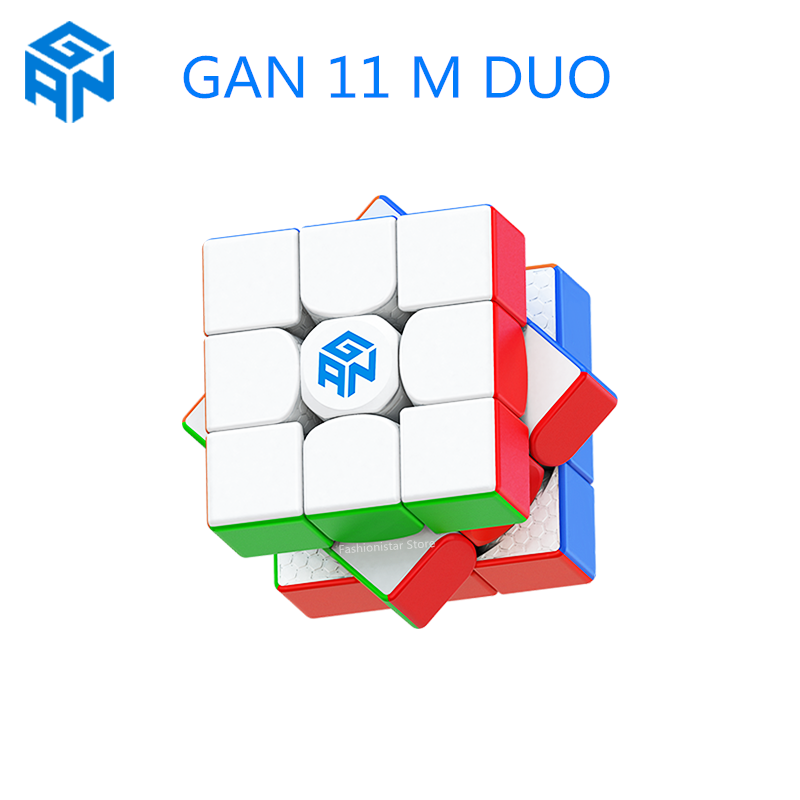 جديد GAN11 متر الثنائي المغناطيسي 3x3x3 المكعب السحري GAN11 متر 3x3x3 المغناطيسي مكعب المهنية مكعب سرعة أُحجية مكعبات لعبة جان 11 مكعب GAN11 M DUO Magnetic 3x3x3 Magic cube