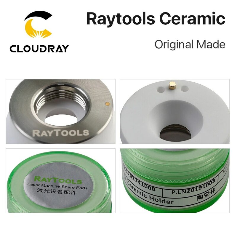Cloudray الأصلي صنع raytool الليزر السيراميك Dia.32mm حامل فوهة ل raytool الألياف رأس تقطيع ليزر حامل فوهة