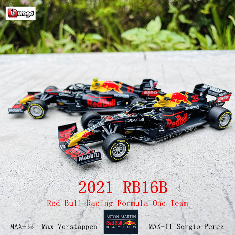 Bburago 1:43 2021 F1 ريد بول سباق RB16B 33 # Verstappen 11 # سيرجيو بيريز الفورمولا واحد محاكاة سبيكة سوبر لعبة سيارة نموذج