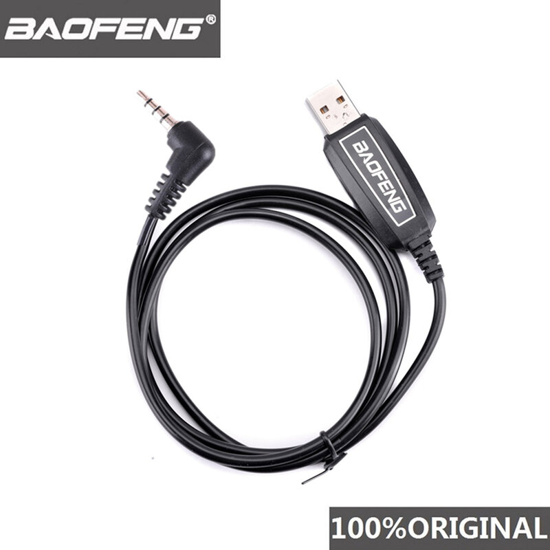 100% الأصلي Baofeng UV-3R لاسلكي تخاطب USB كابل برجمة UV 3R اتجاهين برنامج راديو خط UV3R البرمجيات تغيير التردد