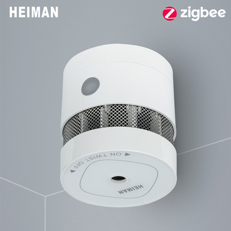 هيمان زيجبي 3.0 إنذار كاشف دخان الحريق نظام المنزل الذكي 2.4GHz حساسية عالية منع السلامة الاستشعار شحن مجاني