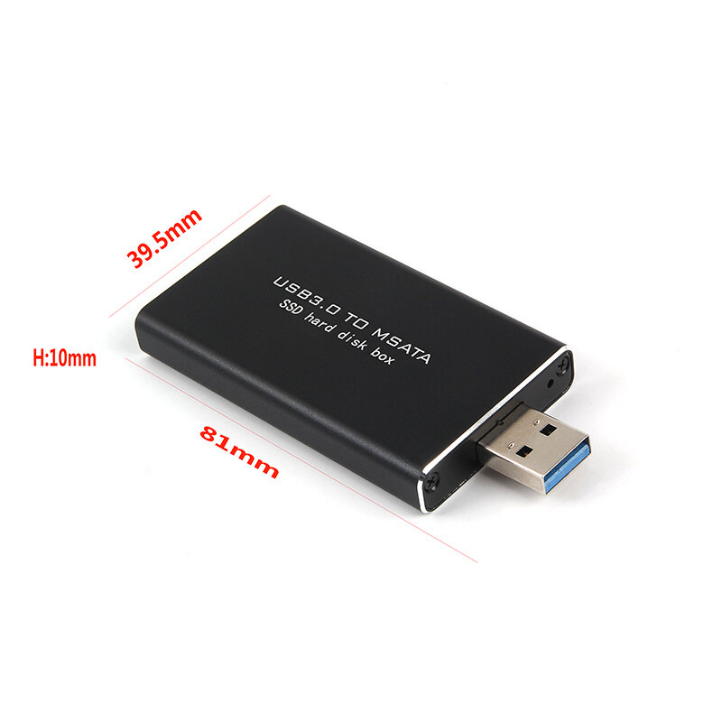 MSATA إلى USB 5Gbps USB 3.0 إلى mSATA SSD الضميمة USB3.0 إلى mSATA حافظة قرص صلب محول M2 SSD صندوق محمول خارجي HDD حافظة HDD