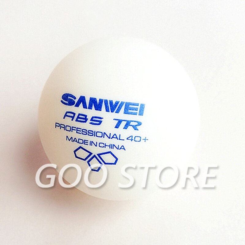 SANWEI-3 نجوم TR كرة تنس طاولة بلاستيكية ، مادة ABS ، 40 تدريب SANWEI ، كرة تنس طاولة بولي بينج بونج