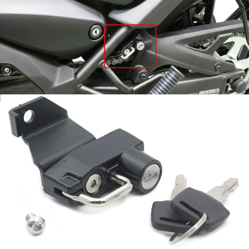 خوذة قفل 2 مفاتيح لوحة الصلب الأسود لكاواساكي VN650 فولكان S 2015 2016 2017 2018 2019 2020 2021 دراجة نارية