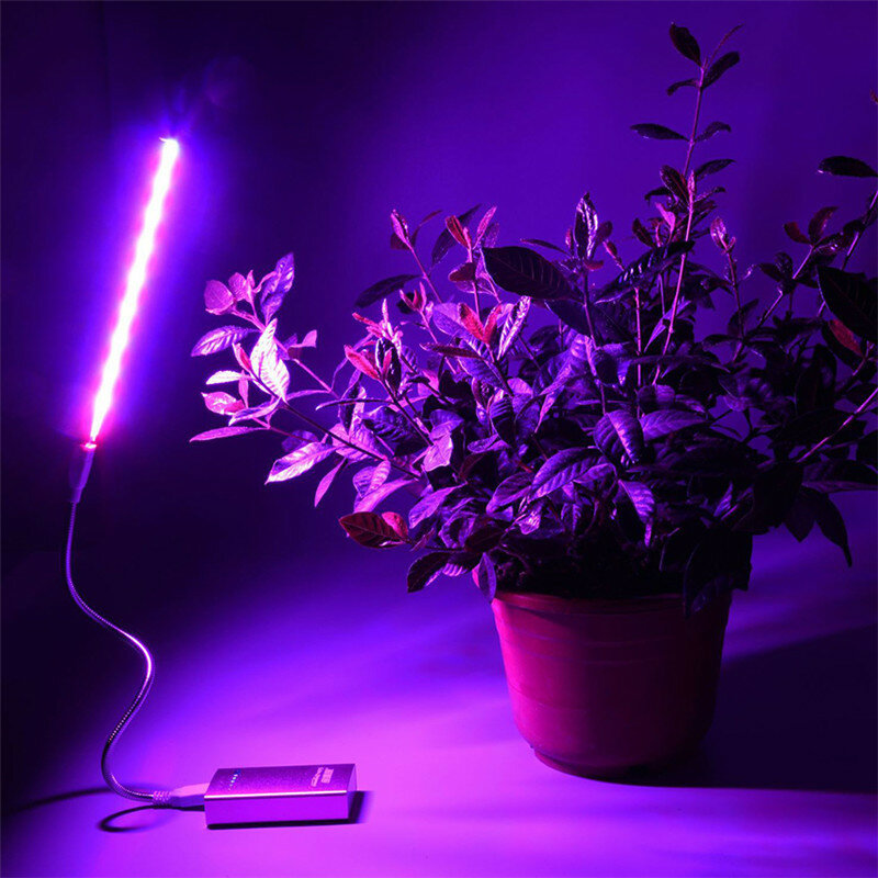 مصباح نبات USB كامل الطيف ، مصباح نمو LED مرن ، مصباح نباتي ، شتلات زهور ، إضاءة مائية
