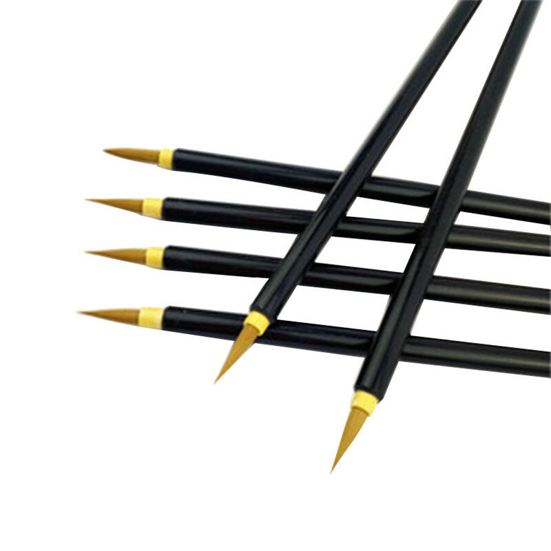 EZONE 1/3 قطعة الكتابة فرشاة القلم ل الصوف و Weasel الشعر الكتابة فرشاة صالح للطلاب مدرسة هوك خط القلم المائية اللوحة