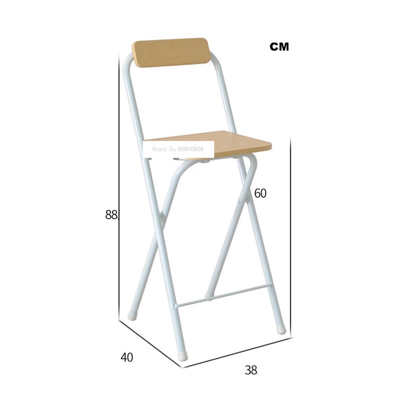 0059A للطي طويل القامة البراز غرفة المعيشة خشب مبتكر مقعد مرتفع المحمولة المنزلية بار مسند الظهر كرسي ارتفاع القدم كرسي الاستجمام