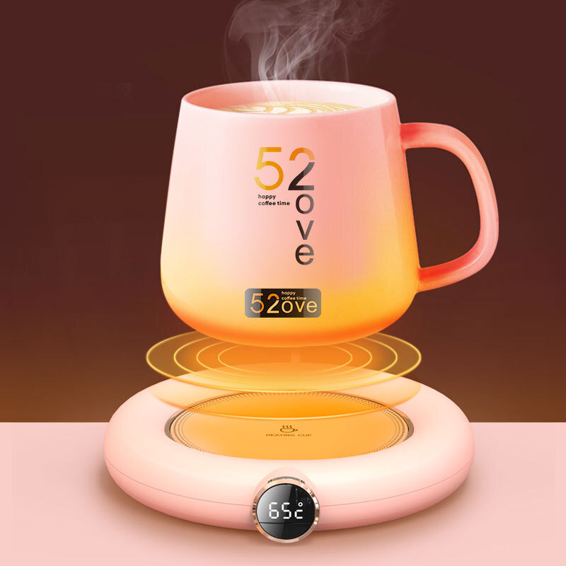 تيار مستمر 5 فولت USB التدفئة الدافئة كأس حصيرة ثابت درجة الحرارة كوستر 3 والعتاد شاشة ديجيتال تعديل توقيت سخان ل القهوة حليب الشاي